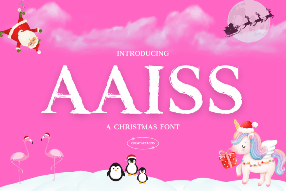Aaiss: The Bold Holiday Display Font for Festive Branding