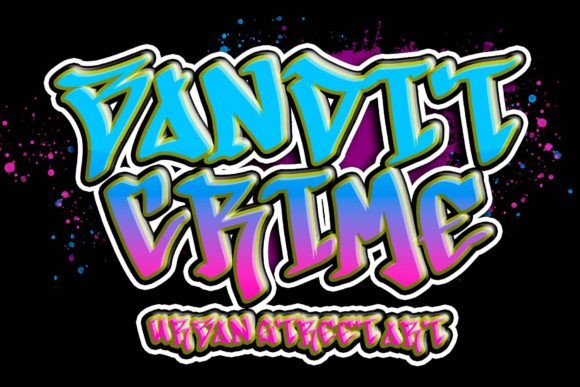 Bandit Crime: The Elegant Graffiti Typeface for Bold Branding