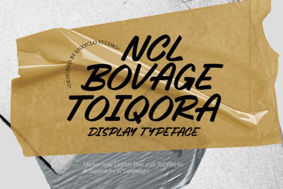 Bovage Toiqora: The Marker Style Display Font for Editorial Design