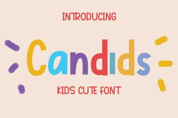 Candids: A Cute Display Font for Creative Branding Projects