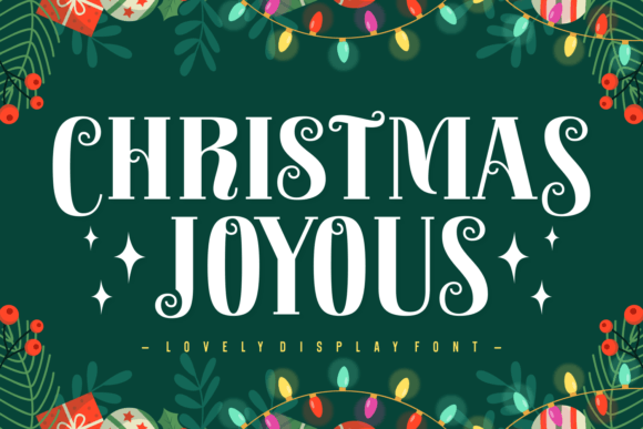Christmas Joyous: The Perfect Serif Font for Festive Branding