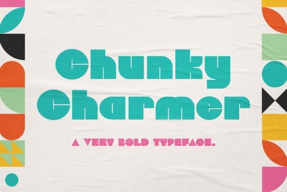 Chunky Charmer: A Bold Typeface for Modern Editorial Design