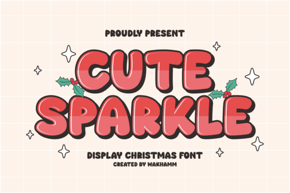 Cute Sparkle: A Playful Display Font for Editorial Design