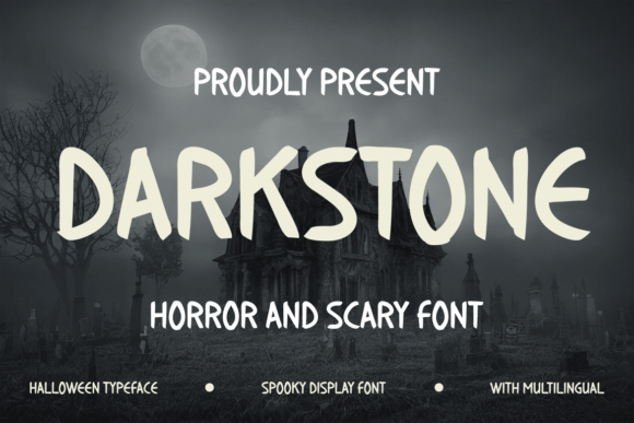 Darkstone: The Spooky Display Typeface for Halloween Campaigns