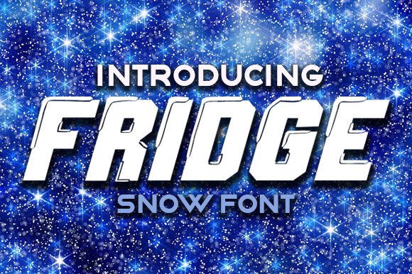 Fridge: A Quirky Display Font for Creative Product Design