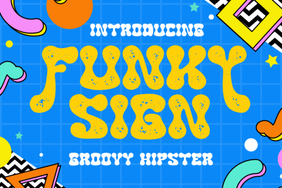 Funky Sign: The Retro Display Typeface for Modern Web Design