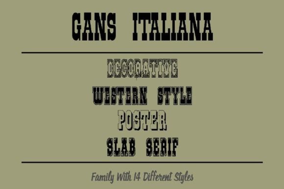 Gans Italiana: The Bold Display Typeface for High-Impact Campaigns