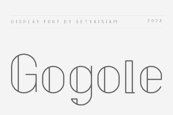 Gogole: The Quirky Display Font for Unique Craft Projects