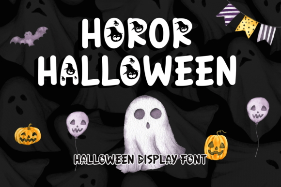 Horor Halloween: The Whimsical Display Font for Seasonal Crafters