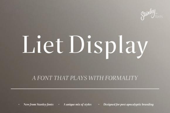 Liet Display: A Bold Typeface for Modern Editorial Design