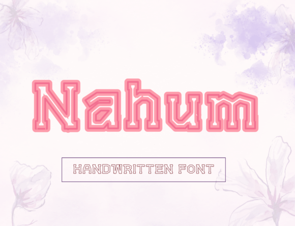 Nahum: A Quirky Display Font for Whimsical Branding Projects