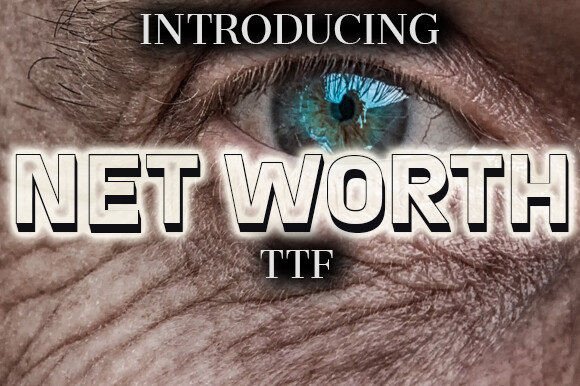 Net Worth: A Stunning 3D Display Font for Editorial Design