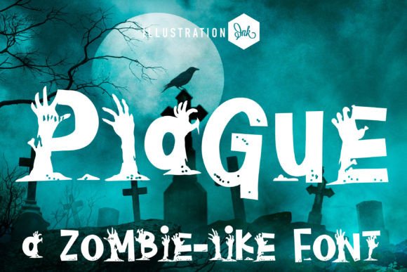 Plague: A Magical Display Font for Modern Branding Projects
