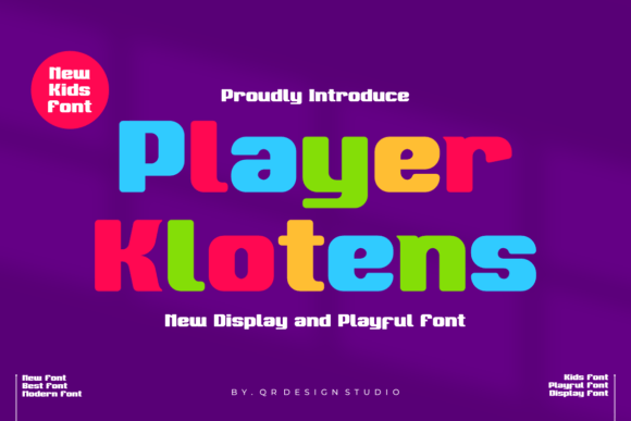 Player Klotens: The Bold Display Font for Authentic Branding