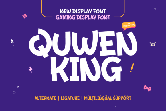 Quwen King: A Bold Display Font for High-Impact Branding