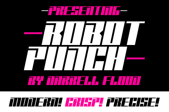 Robot Punch: The Sci-Fi Display Font for Bold Editorial Design