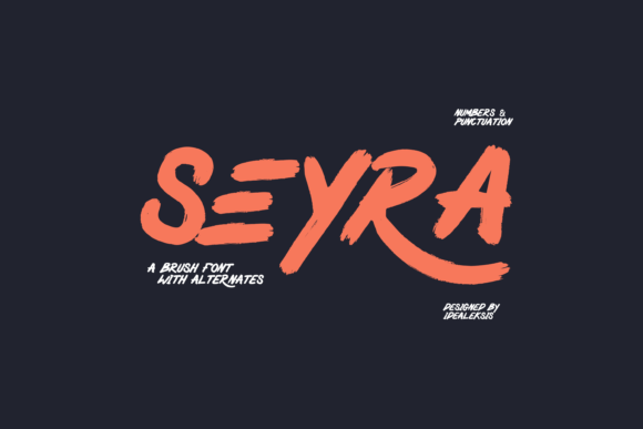 Seyra: The Brush Script Typeface for Artistic Branding