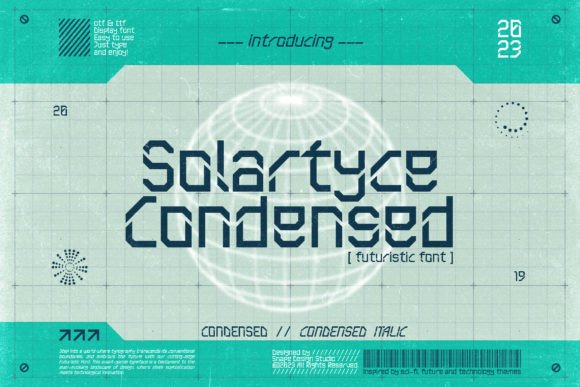 Solartyce Condensed: The Futuristic Typeface for Modern Branding