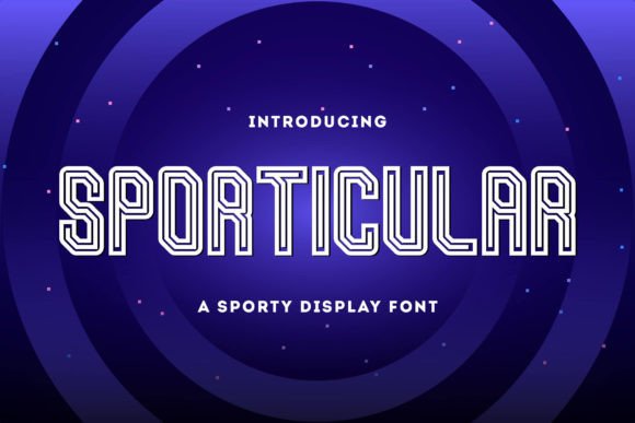 Sporticular: The Modern Display Font for Scroll-Stopping Visuals