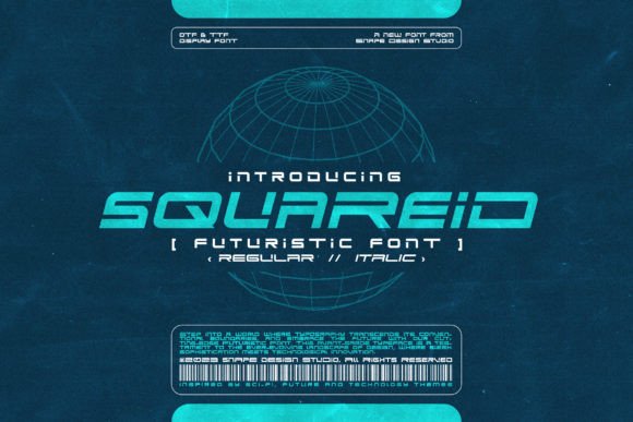 Squareid: The Futuristic Display Font for Bold Branding