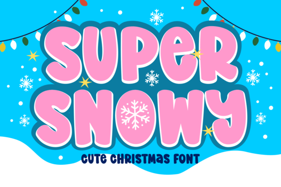 Super Snowy: A Wintry Typeface for Festive Editorial Design