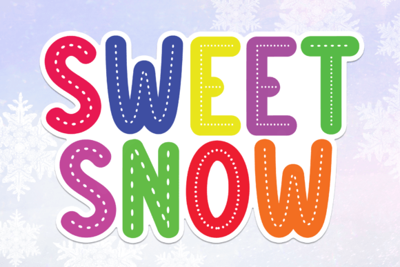 Sweet Snow Font: A Whimsical Typeface for Memorable Branding