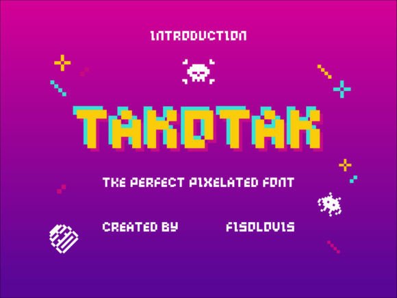 Takotak: The Pixelated Display Font for Scroll-Stopping Campaigns