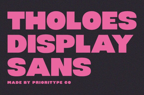 Tholoes: The Bold Display Font for High-Impact Marketing