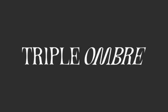 Triple Ombre: The Display Typeface for Bold Campaigns