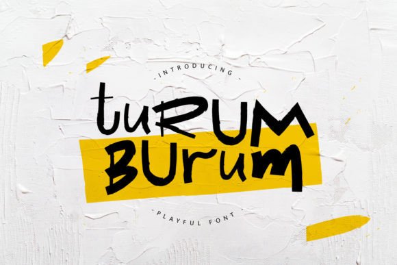 Turum Burum: A Playful Display Font for Modern Web Design