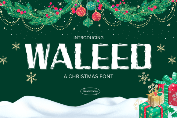 Waleed: A Festive Display Typeface for Holiday Web Design