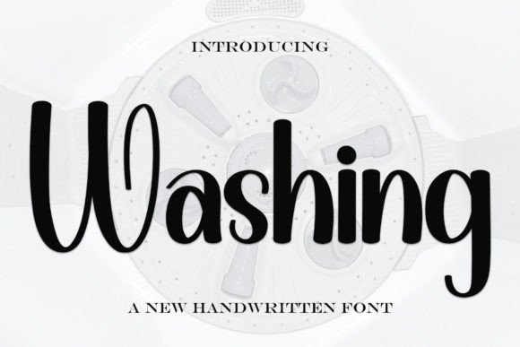 Washing Font: A Refined Script for Modern Branding