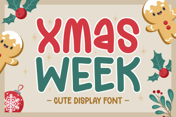 Xmas Week: A Festive Display Font for Holiday Branding